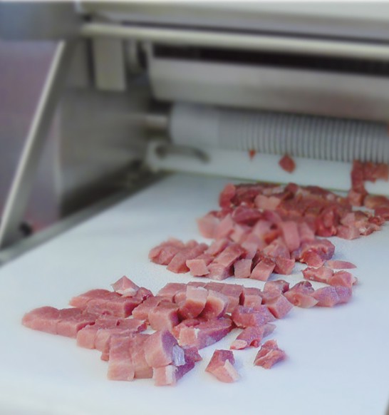 MAJA ESB-SH Rundmesserschneidemaschine für Geflügelwürfel