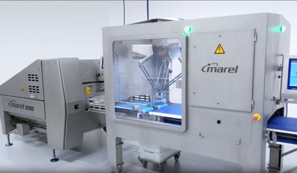 Production pour la restauration rapide sur une ligne de transformation de la viande de coffre