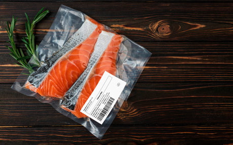 Salmon Package With Lable
