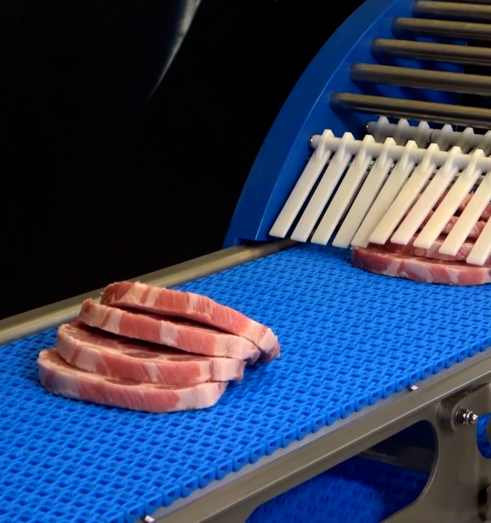 V-Cut 160 volumetric portion cutter pork loin