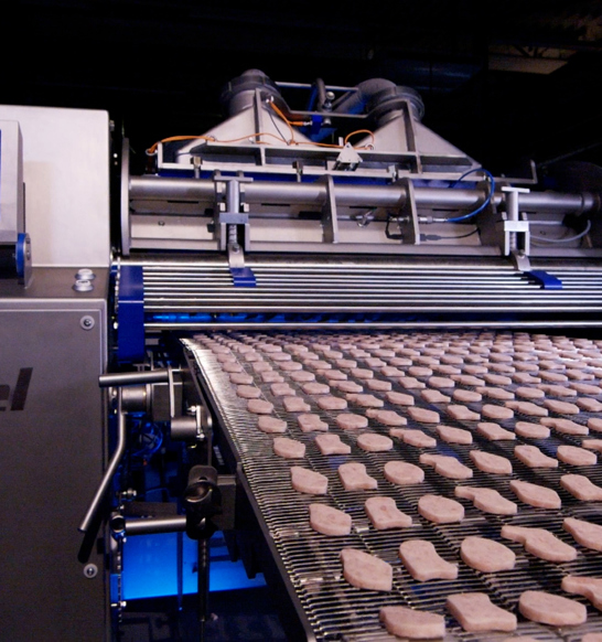Marel Revoportioner 1000 Low Pressure Forming Chicken Nuggets